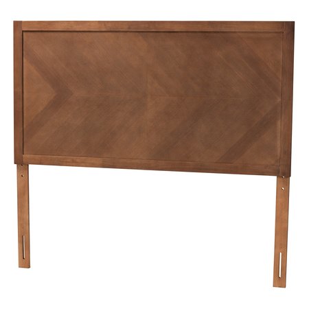 Baxton Studio Terrian Classic and Traditional Ash Walnut Finished Wood Queen Size Headboard 221-12879-ZORO